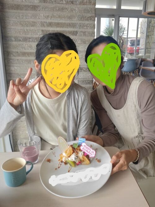 サザンビーチカフェでモーニング︰バースデープレート