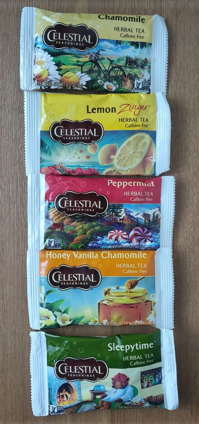 ハーブティー サンプラー 5種セット (ノンカフェイン) CELESTIAL Seasonings