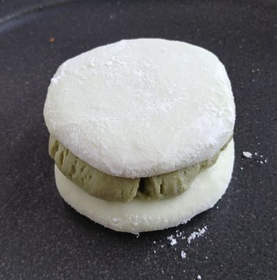 無印良品★ふわもちサンド抹茶クリーム ふんわり柔らか食感