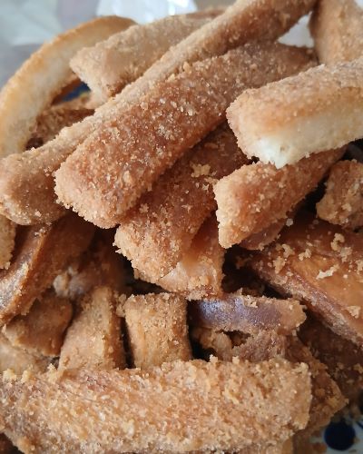 パンの耳揚げ★食パンでサンドイッチを作った時の余りパンの耳を利用