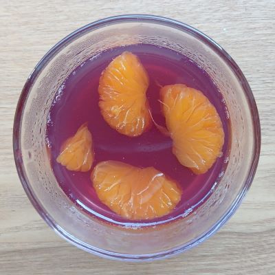 かんてんクックで作るぶどうゼリー★あまおういちご酢も入れてみた
