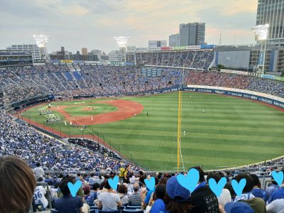 サイゼリアで満たされ「プロ野球ベイスターズvs.カープ」をハマスタで観戦