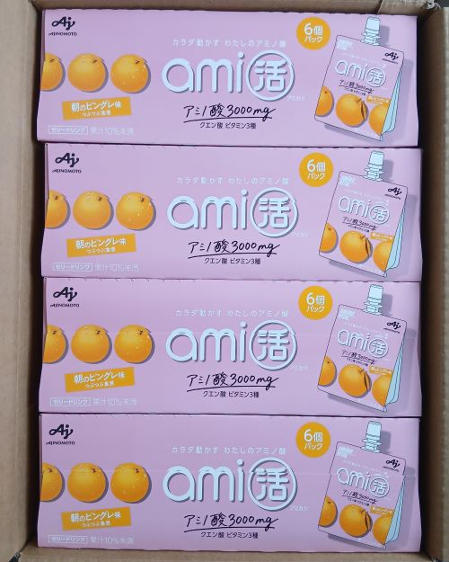 味の素「アミノバイタル®ami活」ゼリードリンク 朝のピンクグレープフルーツ味★モラタメ.net