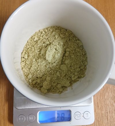 食べるお茶:客家擂茶 はっかれいちゃ★松茶商店(ルピシアグランマルシェ横浜で購入)