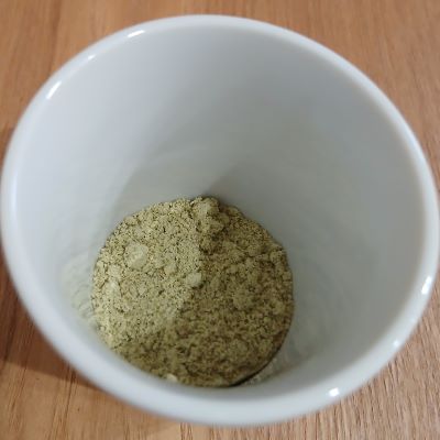 食べるお茶:客家擂茶 はっかれいちゃ★松茶商店(ルピシアグランマルシェ横浜で購入)