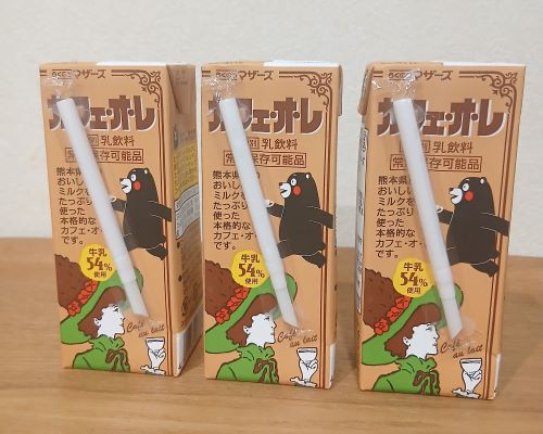 くまもん★らくのうマザーズ「カフェ・オ・レ」熊本県産のおいしいミルクと厳選豆コーヒーをブレンド