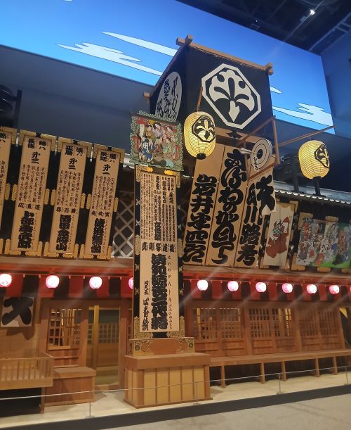江戸東京博物館 歌舞伎の芝居小屋「中村座」の正面部分