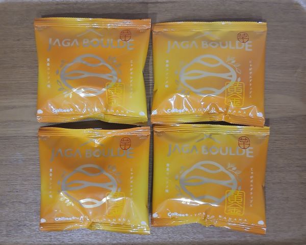 Calbee+×東京ばな奈 じゃがボルダチップス 黄金コンソメ味